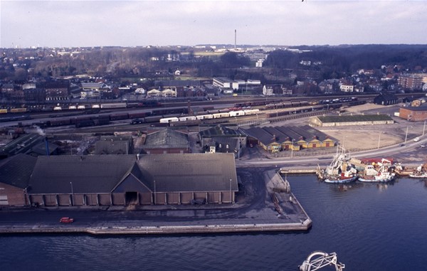 Fra Dansk Landbrugs Grovvareselskab (DLG) silo mod nord