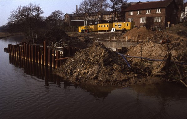 Støbning af bro ved anlæg af Vestre Ringgade